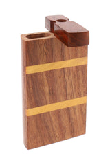 Indian Rosewood Dugout “Inlay Vault” – 4″ - Discreet Smoker