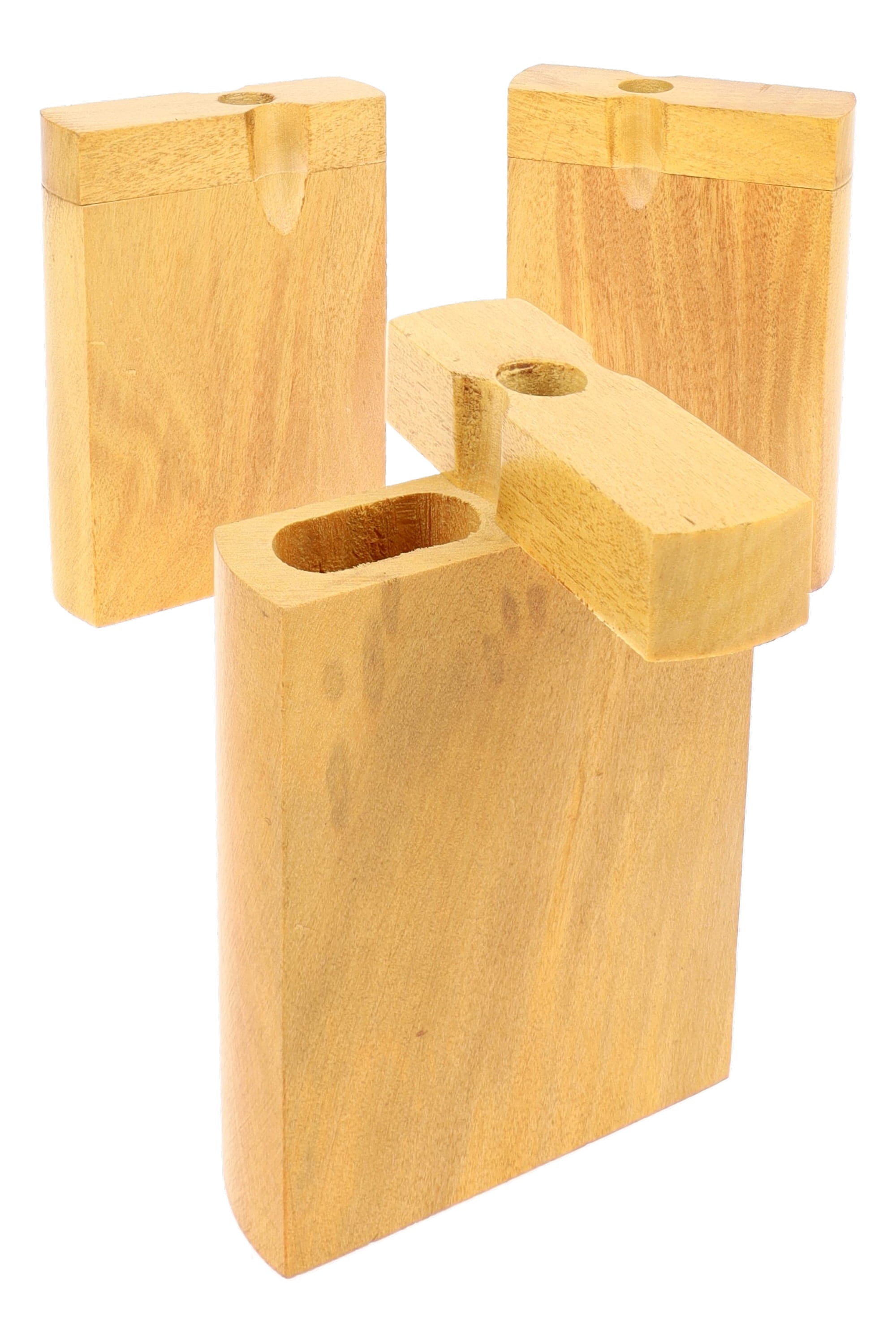 Light Wood Dugout “Pocket Maple” – 3″ - Discreet Smoker