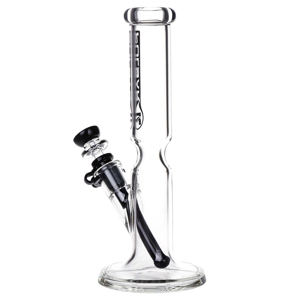 Pulsar Flared Straight Tube Glass Water Pipe w/ Ice Restriction - 9.75" / 14mm F - Discreet Smoker