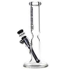 Pulsar Flared Straight Tube Glass Water Pipe w/ Ice Restriction - 9.75" / 14mm F - Discreet Smoker