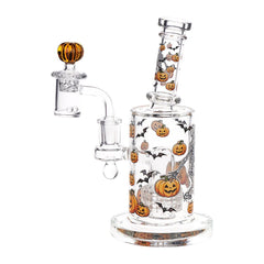Pulsar Halloween Ball Glass Dab Rig Set - 7.75" / 14mm F