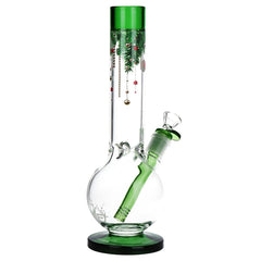 Pulsar Christmas Time Glass Bubble Base Water Pipe - 11.75" / 14mm F
