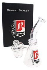 6B Glass Mini Quartz Dab Rig – Quartz Banger & Carb Cap – 5″
