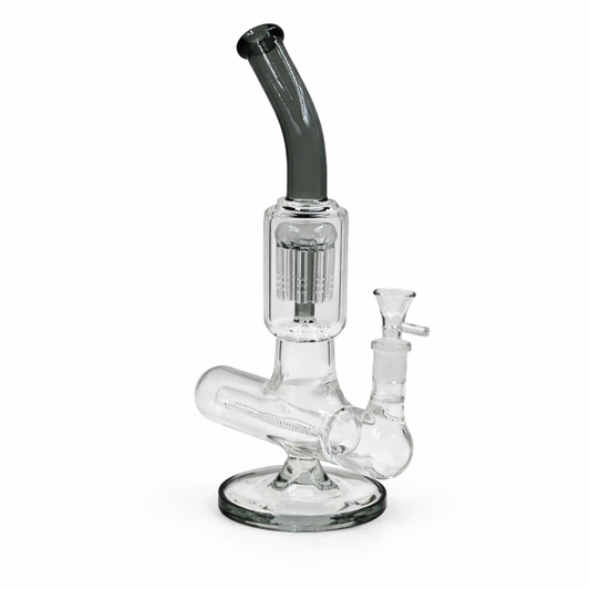 GlassWave 12” Dual Diffusion Bong - Discreet Smoker