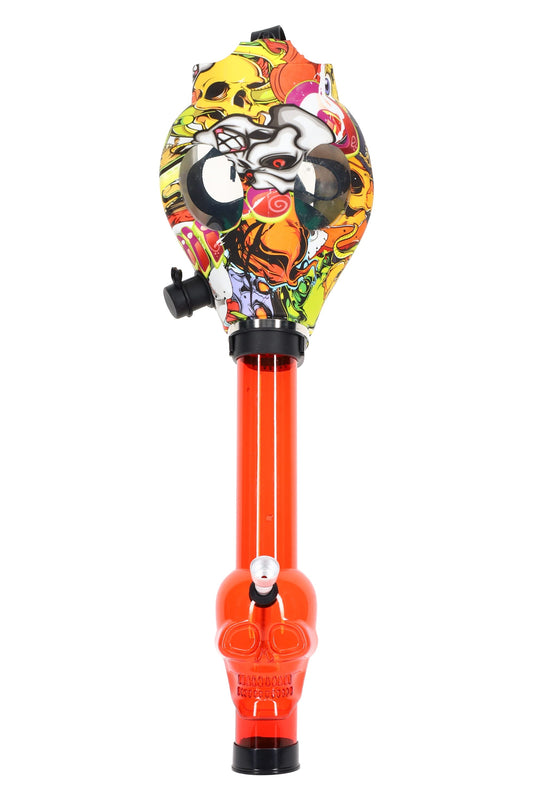 Acrylic Gas Mask Bong “Alien Skull” – Design Options - Discreet Smoker
