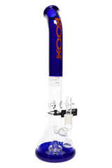 ROOR Tech Bent-Neck Multicolor Stemless Beaker Bong – 18″ - Discreet Smoker