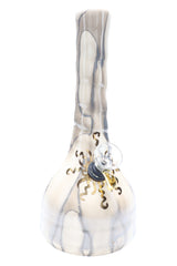 Ancient Creations 9″ Gold Sunburst Ceramic Beaker Bong - Discreet Smoker