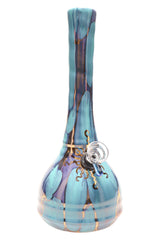 Ancient Creations 9″ Gold Sunburst Ceramic Beaker Bong - Discreet Smoker