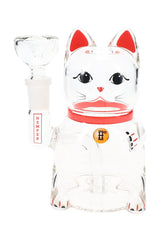 Hemper Lucky Money Cat Glass Bong – 5″ - Discreet Smoker