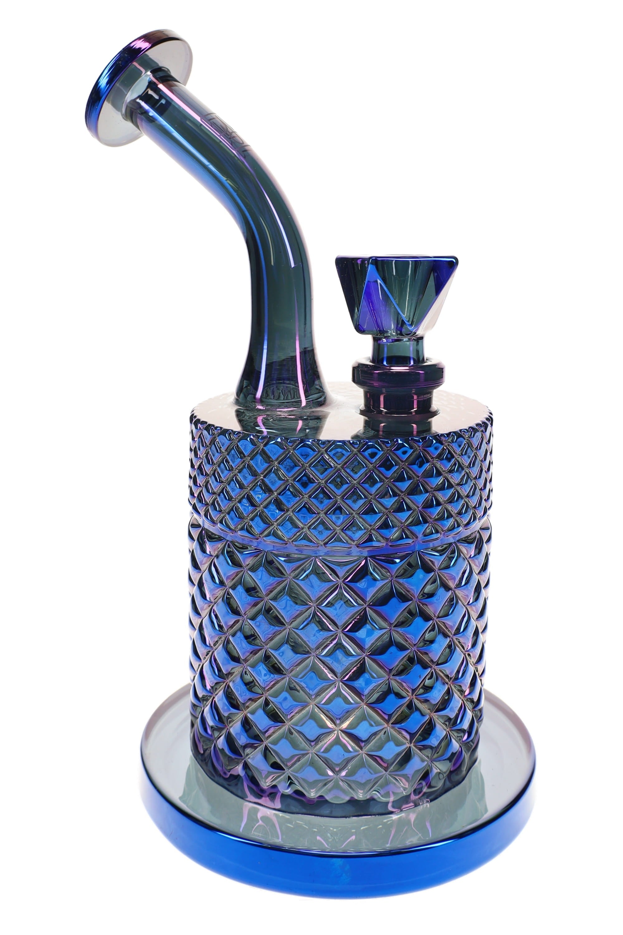 Jane West Twenties Collection Glass Water Pipe – 7½″ - Discreet Smoker