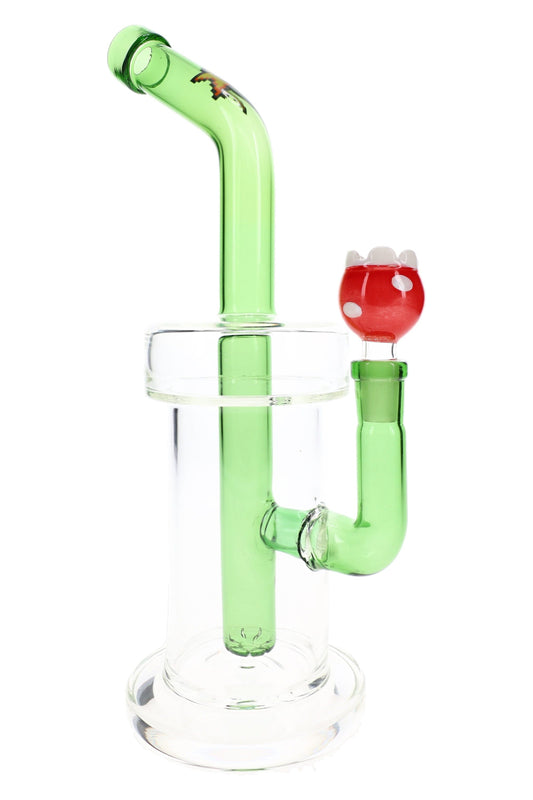 Hemper Gaming XL Glass Bong – Showerhead Perc – 10″ - Discreet Smoker
