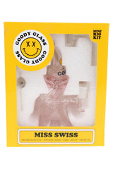 Goody Glass Miss Swiss Mini Dab Rig Kit – 4-Piece – 10 mm – 5½″