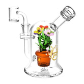 Pulsar Pretty Flowers Dab Rig - 6.5" / 14mm F - Discreet Smoker