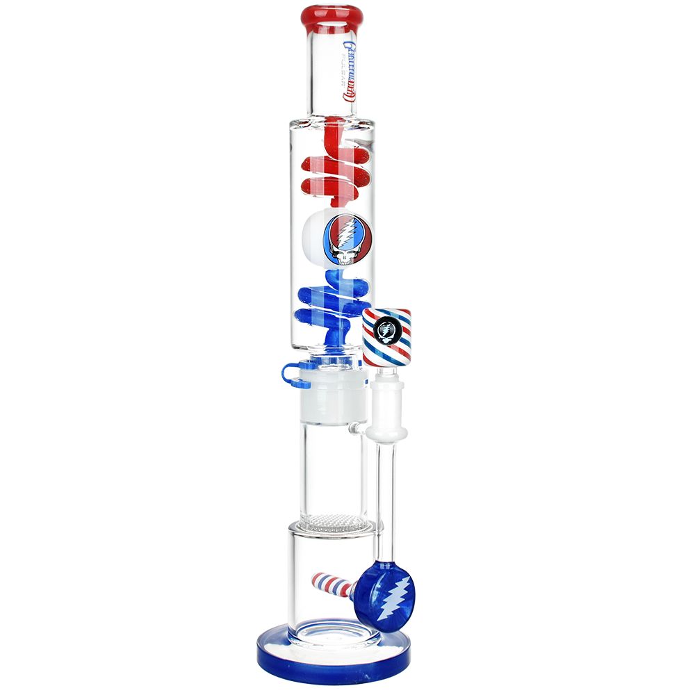 Grateful Dead x Pulsar 10 Year Flood Glycerin Water Pipe Kit - 16" / 14mm F - Discreet Smoker