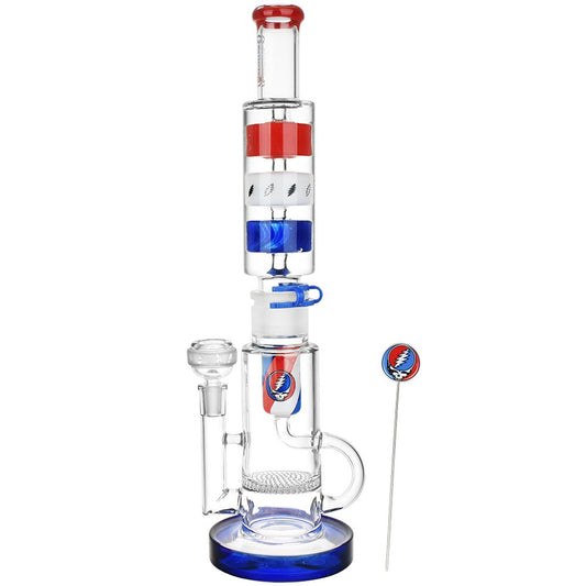 Grateful Dead x Pulsar Cool It Down Glycerin Water Pipe Kit - 16.5" / 14mm F - Discreet Smoker