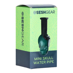 SeshGear Pastel Skull Glass Water Pipe - 6" / Colors Vary - Discreet Smoker