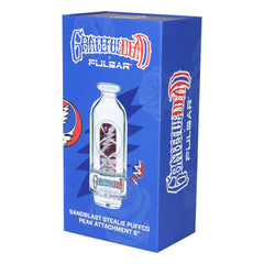 Grateful Dead x Pulsar Sandblast Stealie Attachment Set for Puffco Peak & Peak Pro - 6" - Discreet Smoker