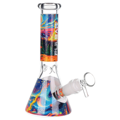 Pulsar Design Series Beaker Water Pipe Smoker's Kit | 7.75" - Discreet Smoker