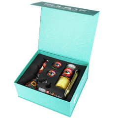 Pulsar Design Series Beaker Water Pipe Smoker's Kit | 7.75" - Discreet Smoker