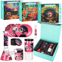 Pulsar Design Series Beaker Water Pipe Smoker's Kit | 7.75" - Discreet Smoker