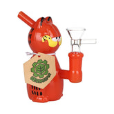 SeshGear Lasagna Lovin' Cat Glass Water Pipe - 4.5" / 14mm F