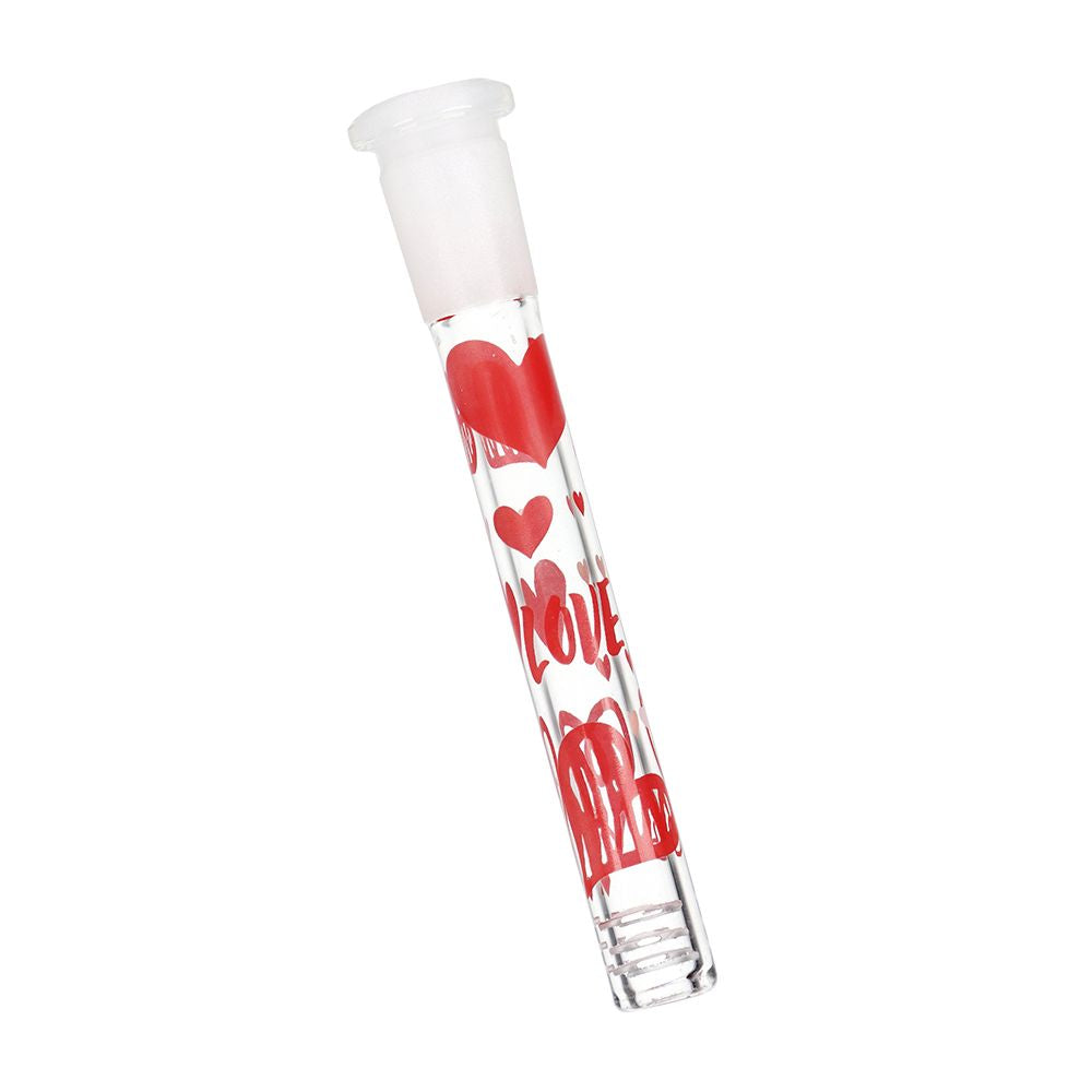 Pulsar Valentine's Hearts 'n' Roses Glass Herb Pipe Duo - 10" / 14mm F - Discreet Smoker