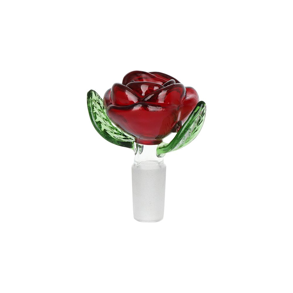 Pulsar Valentine's Hearts 'n' Roses Glass Herb Pipe Duo - 10" / 14mm F - Discreet Smoker