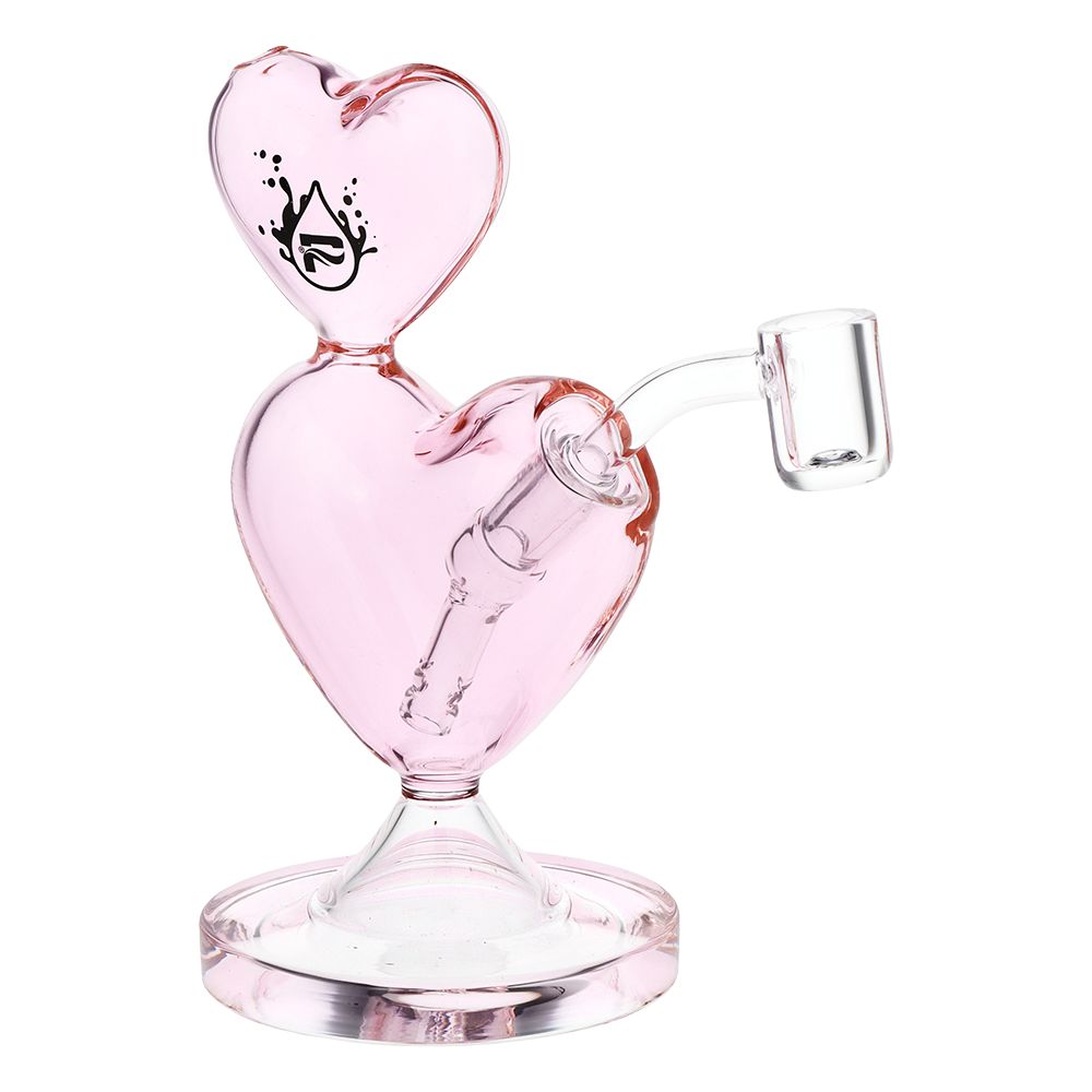 Pulsar Two-Hearted Glass Dab Rig | 6.5" | 14mm F - Discreet Smoker