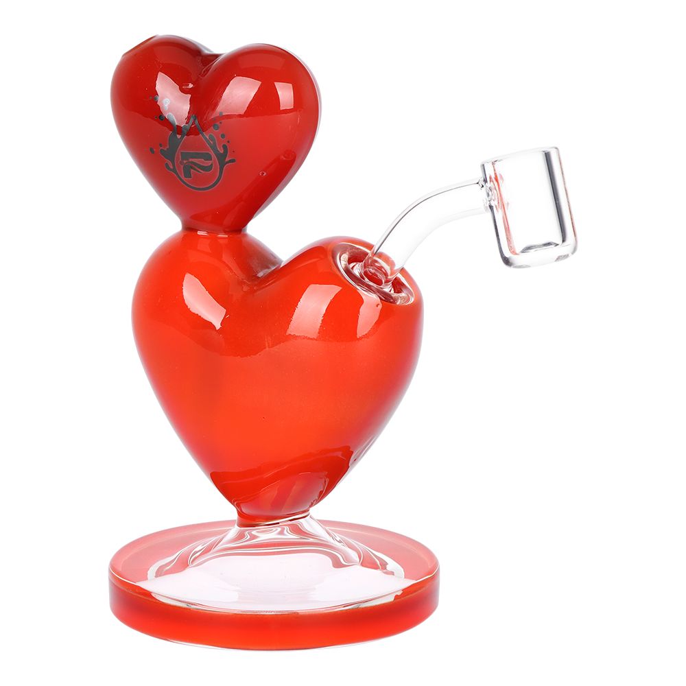 Pulsar Two-Hearted Glass Dab Rig | 6.5" | 14mm F - Discreet Smoker