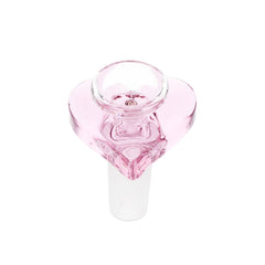 Pulsar Double Kiss Heart Glass Water Pipe - 11" / 14mm F