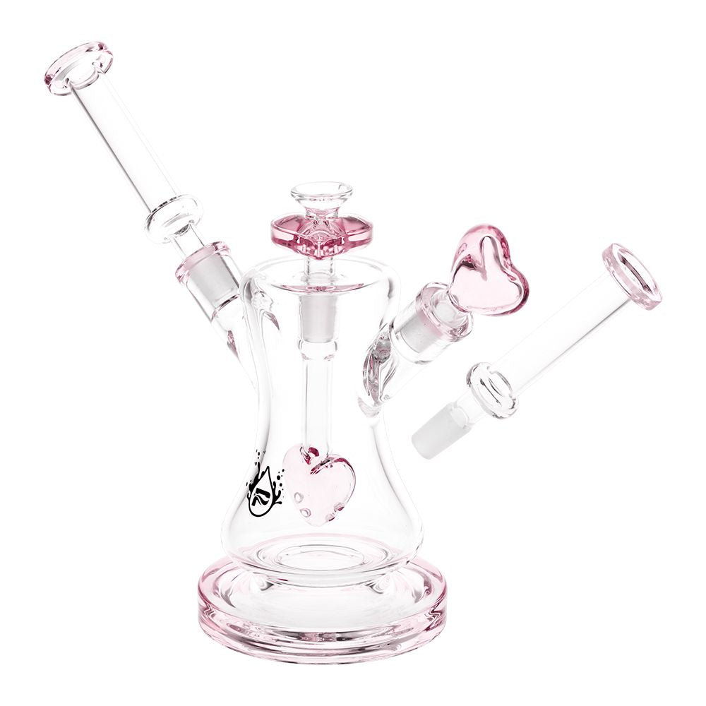 Pulsar Date Night: Part 2 Dual Neck Glass Water Pipe | 8.5" | 14mm F - Discreet Smoker
