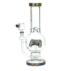 Pulsar Game Time Bubble Base Glass Water Pipe - 12.5" / 14mm F - Discreet Smoker