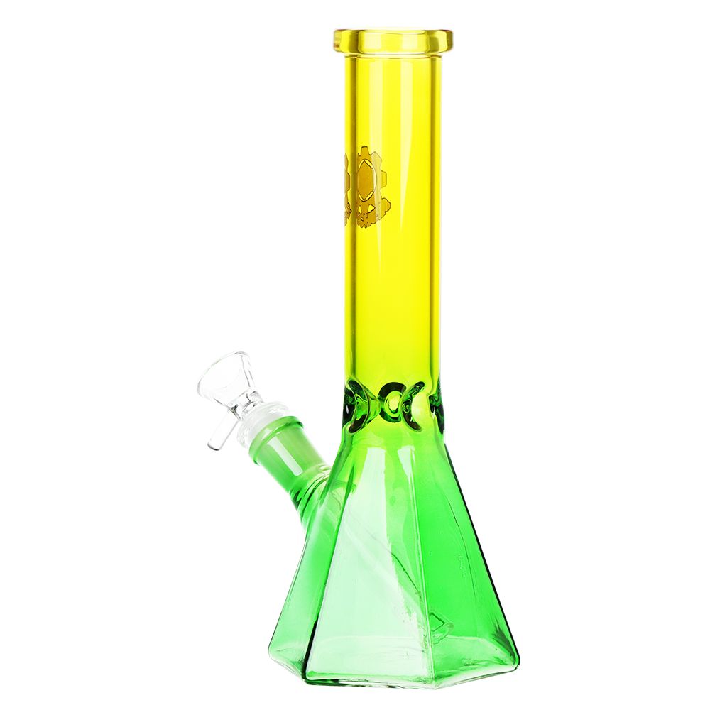 SeshGear Prismatic Bliss Ombre Glass Water Pipe | 10" | 14mm F - Discreet Smoker