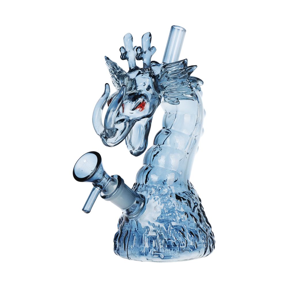 SeshGear Rising Dragon Glass Water Pipe | 6.75" | 14mm F - Discreet Smoker