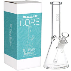 Pulsar CORE Beaker Glass Water Pipe - 10" / 14mm F - Discreet Smoker