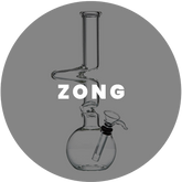 Glass Zong bong with signature zig-zag neck, a standout piece in our collection of bongs for sale online.