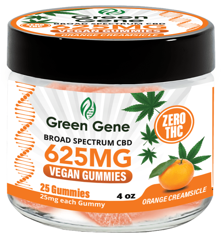 Green Genie CBD Vegan Pectin Infused Gummies w/ B12 Vitamins (625MG - 2500MG) - Discreet Smoker