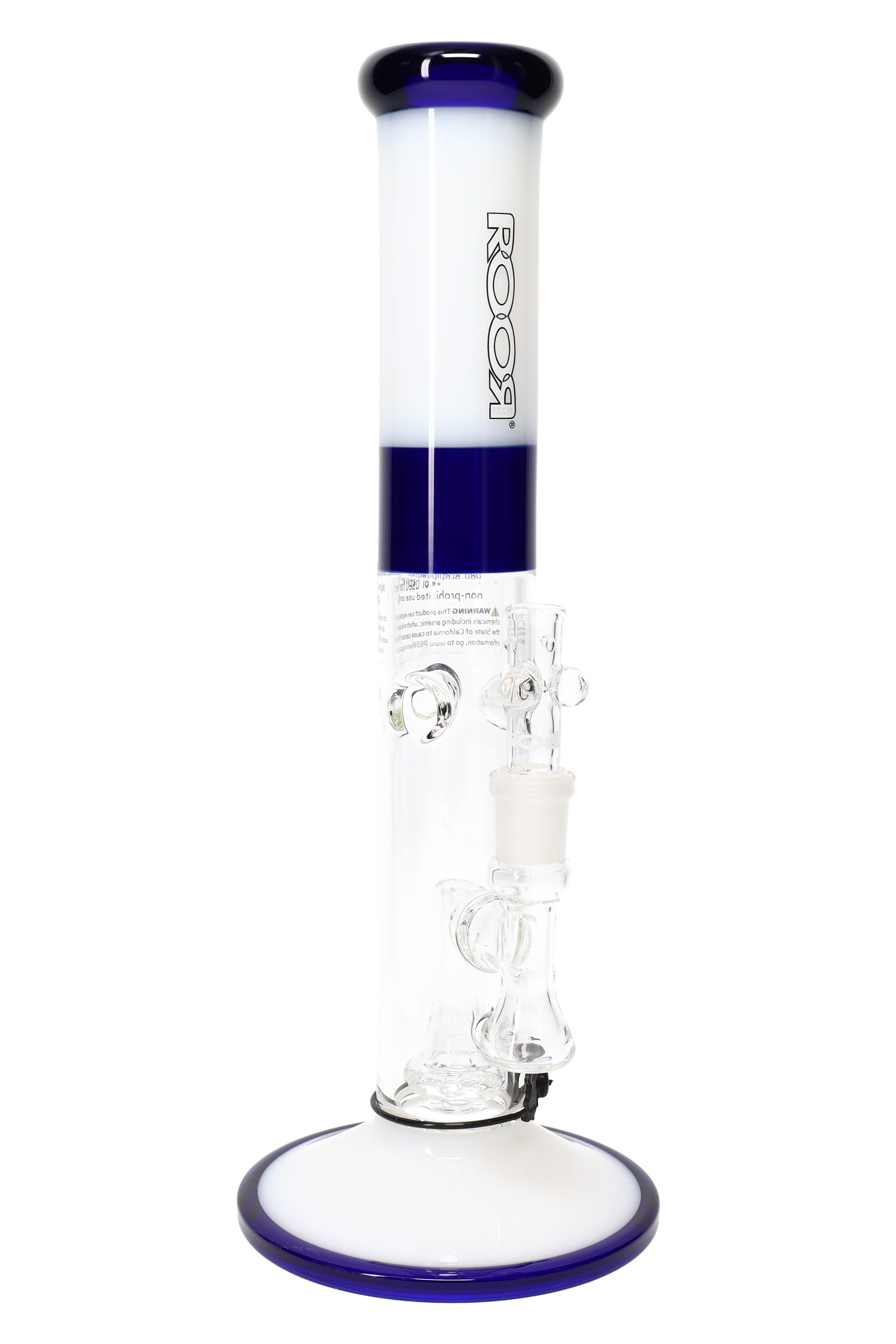 ROOR Tech 14″ Colored Straight Tube with Showerhead Perc – 5 mm Thick - Discreet Smoker