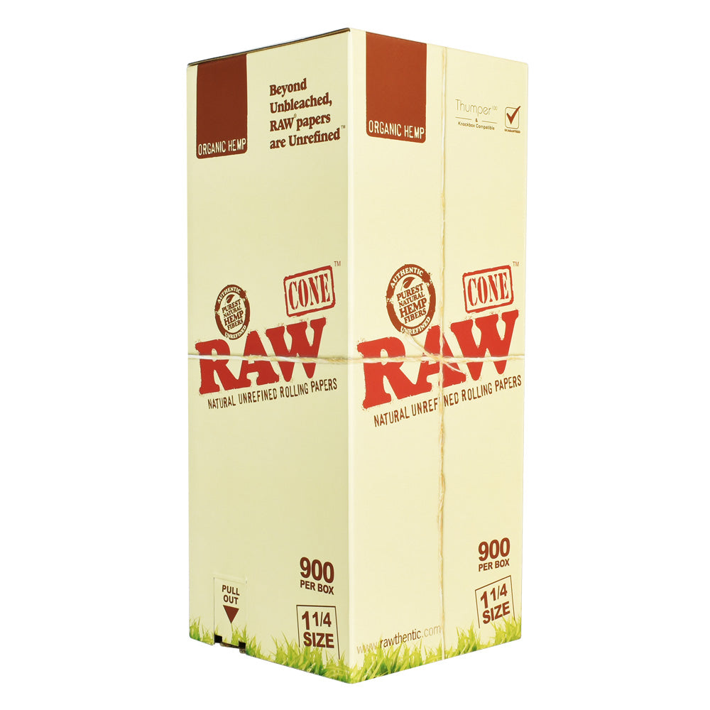 RAW Organic Hemp Cones - 1 1/4" 900pcs - Discreet Smoker