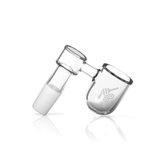 HONEY BEVEL BOWL SIDECAR QUARTZ BANGER - 90° DEGREE | YL - Discreet Smoker