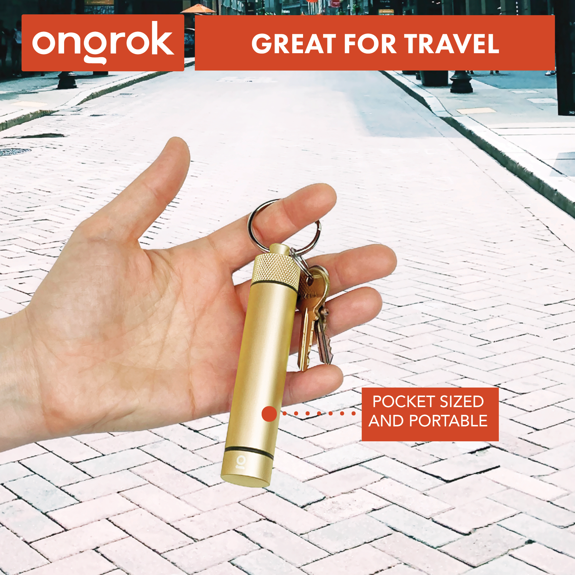 Ongrok Aluminum Storage Keychain - Discreet Smoker