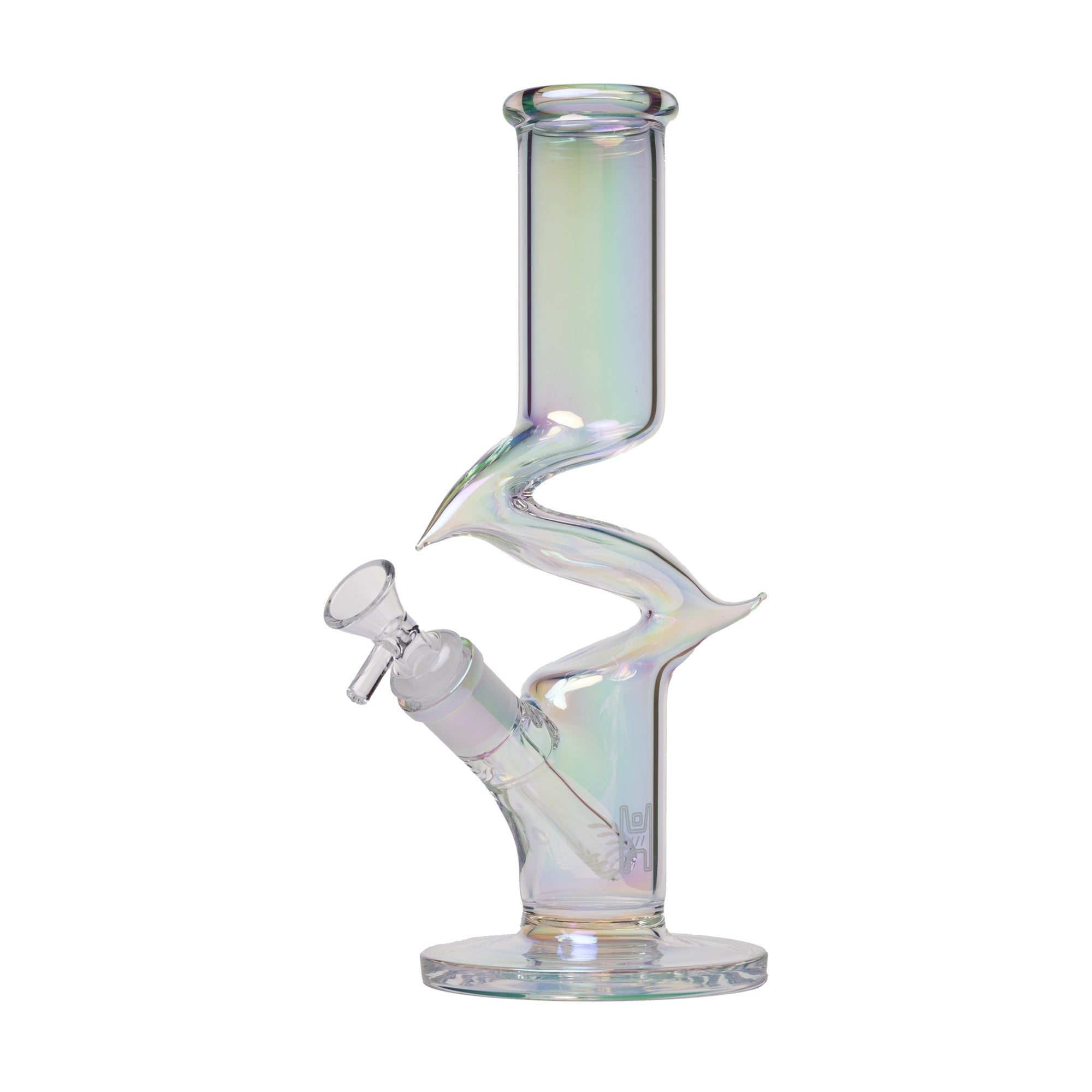 Human Grade Iridescent Zing Water Pipe - Discreet Smoker