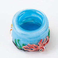 US-Made Empire Glassworks Under-the-Sea Terp Jar – 1.5" Diameter - Discreet Smoker