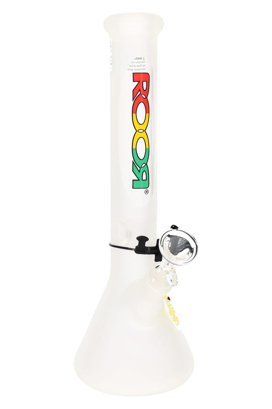 ROOR Frosted Beaker Bong – Ice Pinch – 5 mm – 14″ – 45 mm - Discreet Smoker