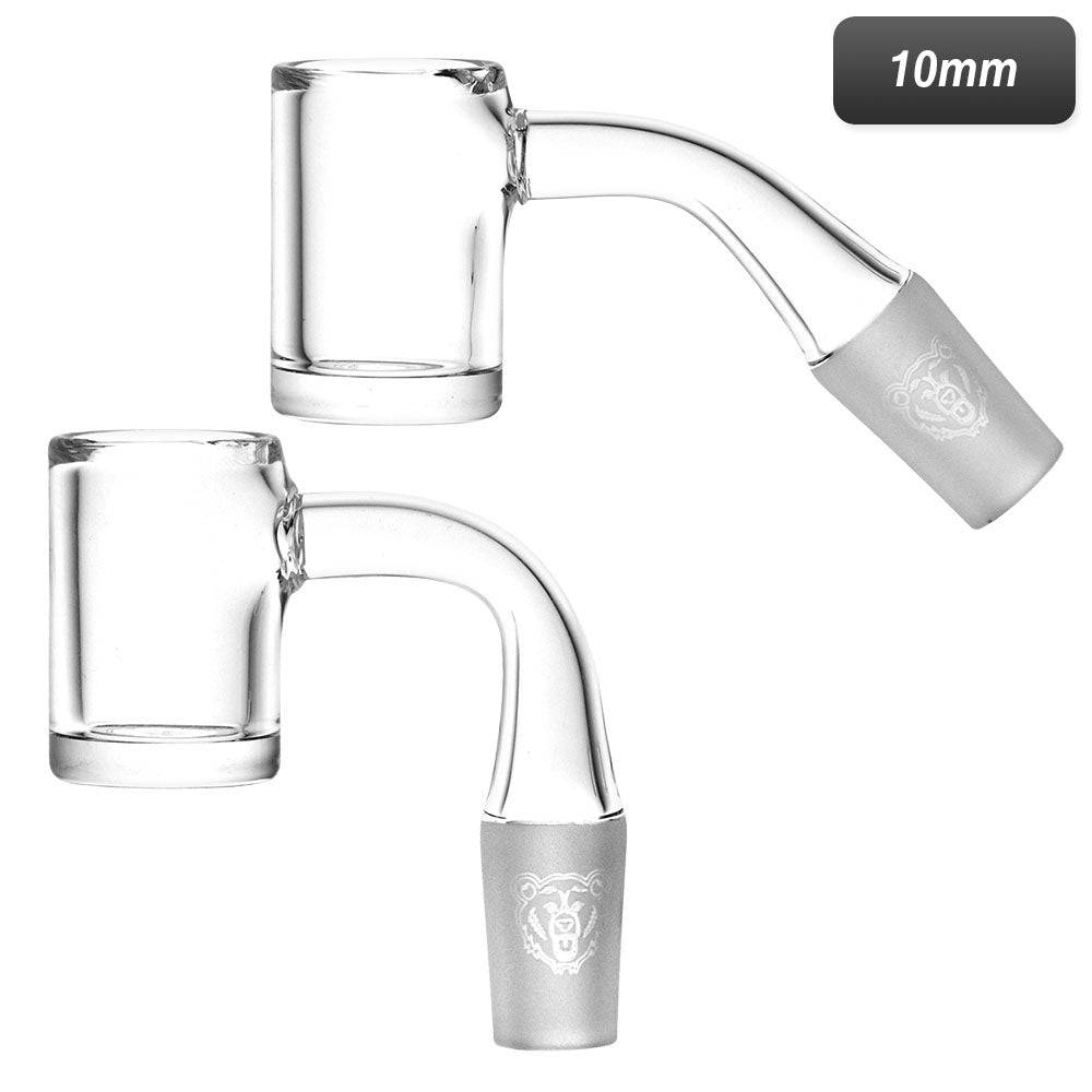 Bear Quartz V2 Flat 22MM Banger | 10mm M - Discreet Smoker
