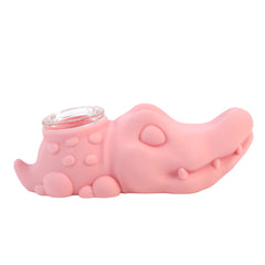 Silicone Crocodile Hand Pipe - Discreet Smoker