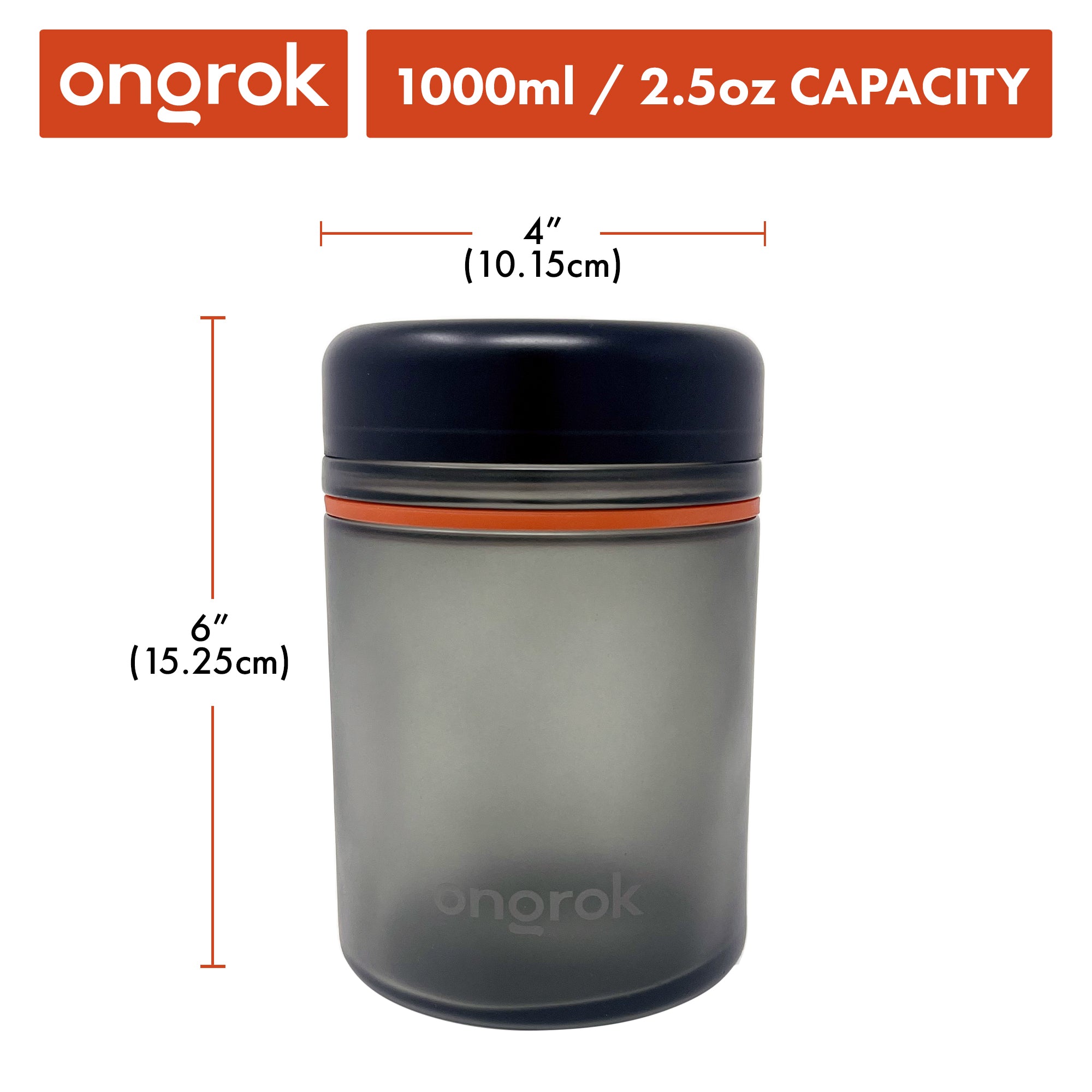 Ongrok 1000ml Child Resistant Storage Jar, 1 pack - Discreet Smoker