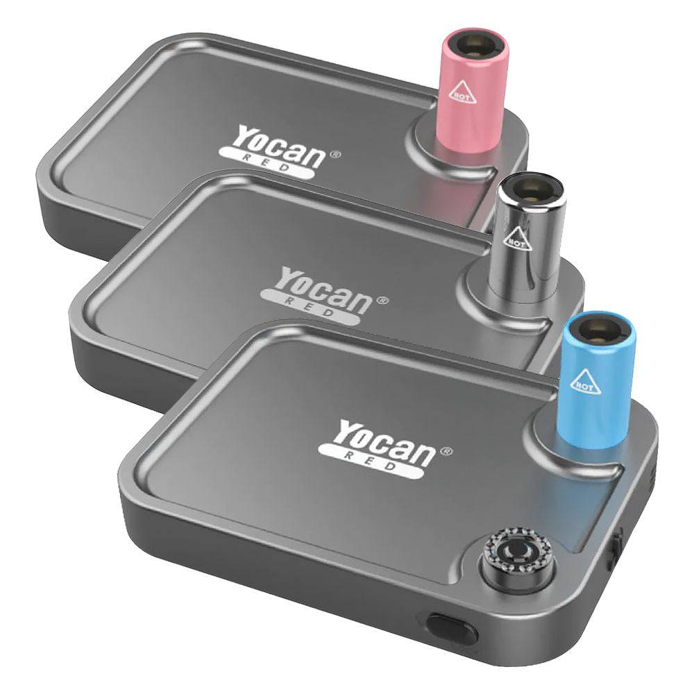 Yocan Red Slate 2-in-1 Torch And Tray | 5.7" x 4.1" - Discreet Smoker