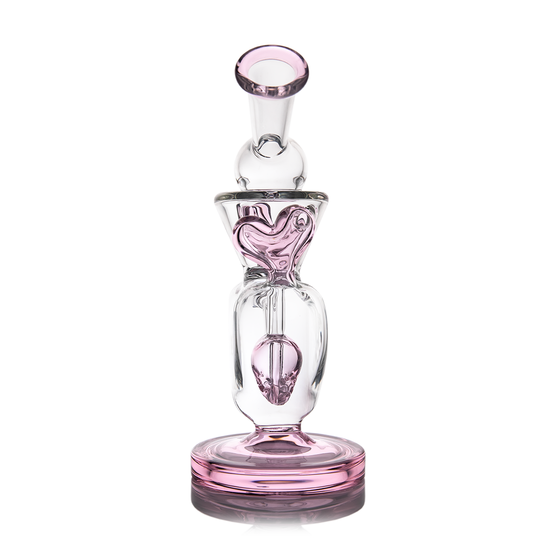 MJ Arsenal Melting Hearts Mini Dab Rig Valentine's Day - Discreet Smoker