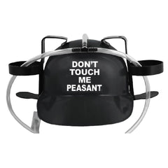 Don't Touch Me Peasant 2-Can Drinking Hard Hat - Discreet Smoker